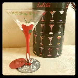 Lolita Handpainted Martini Glass